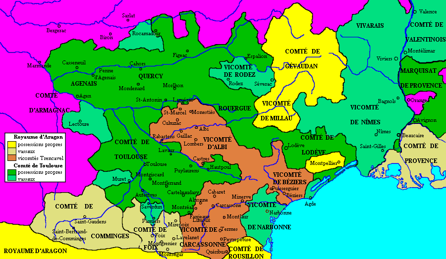 Condados en la Occitania de la Edad Media